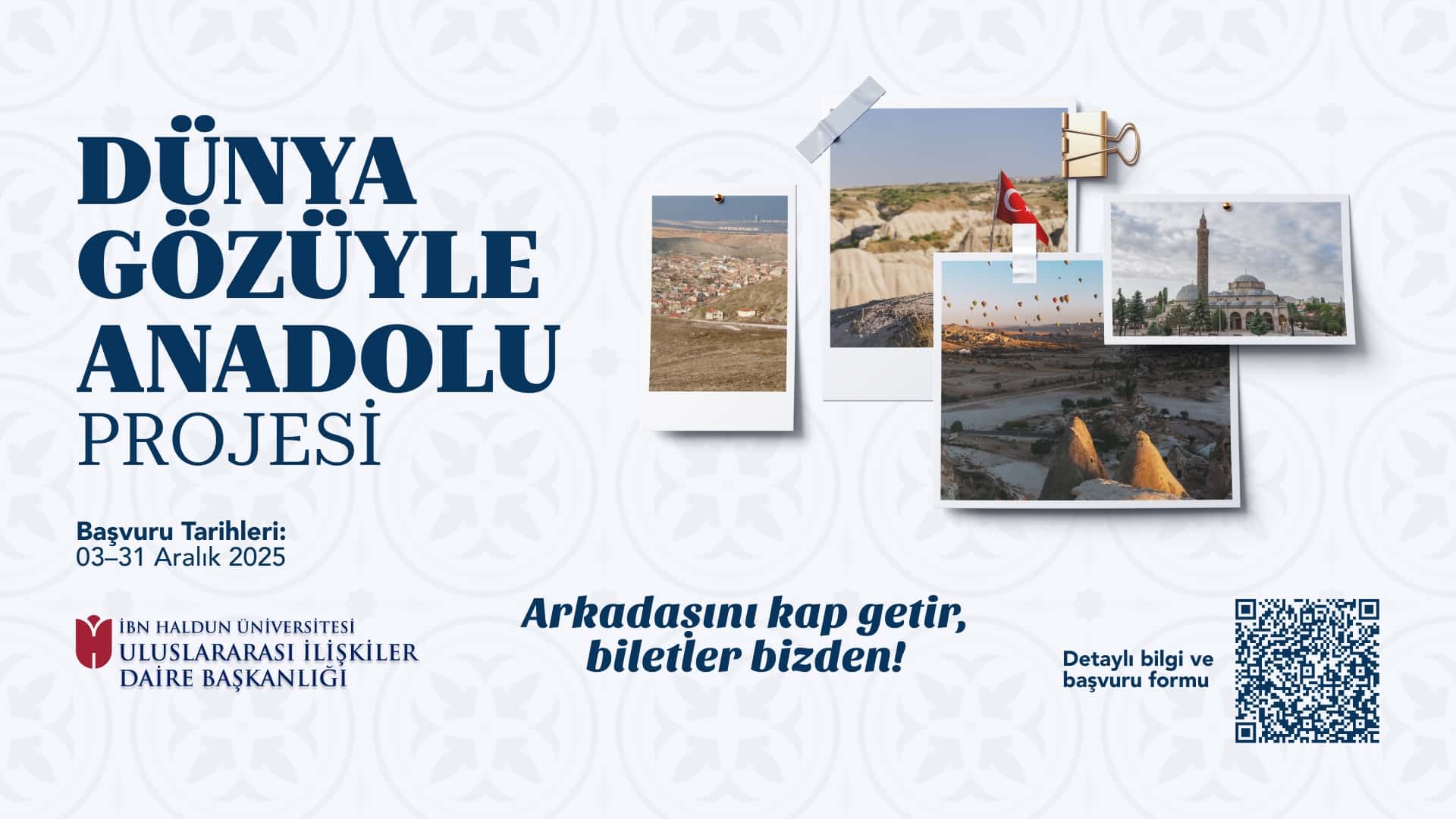 Applications for Ibn Haldun University’s Anatolia through a Global Eye Project Are Now Open!