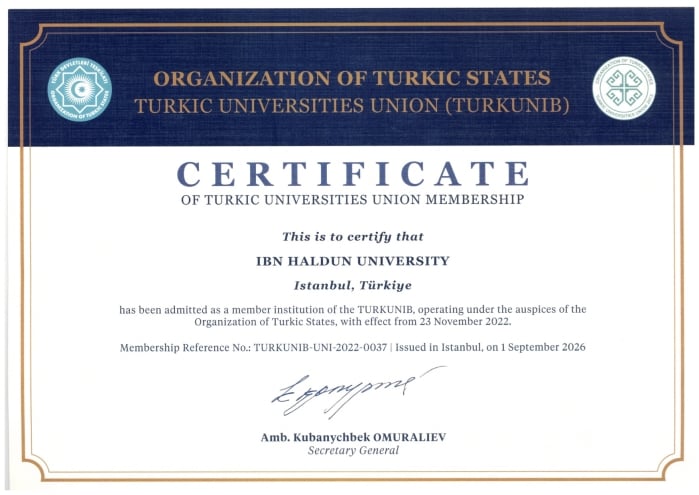 İbn Haldun Üniversitesinin TURKUNIB Üyelik Süreci Tamamlandı